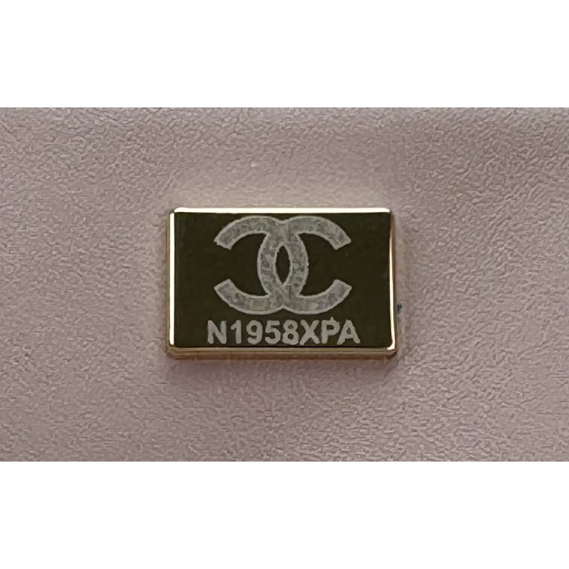 Ch*el classic handbag tweed & gold-tone metal multicolor