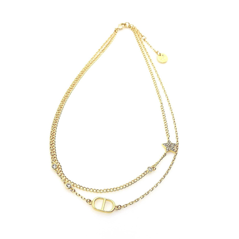 D*or cd star necklace gold
