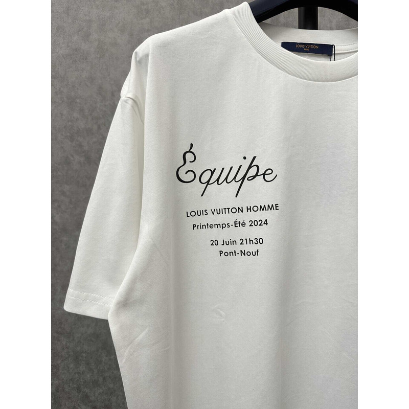 l**is V*t*n logo printed t-shirt white