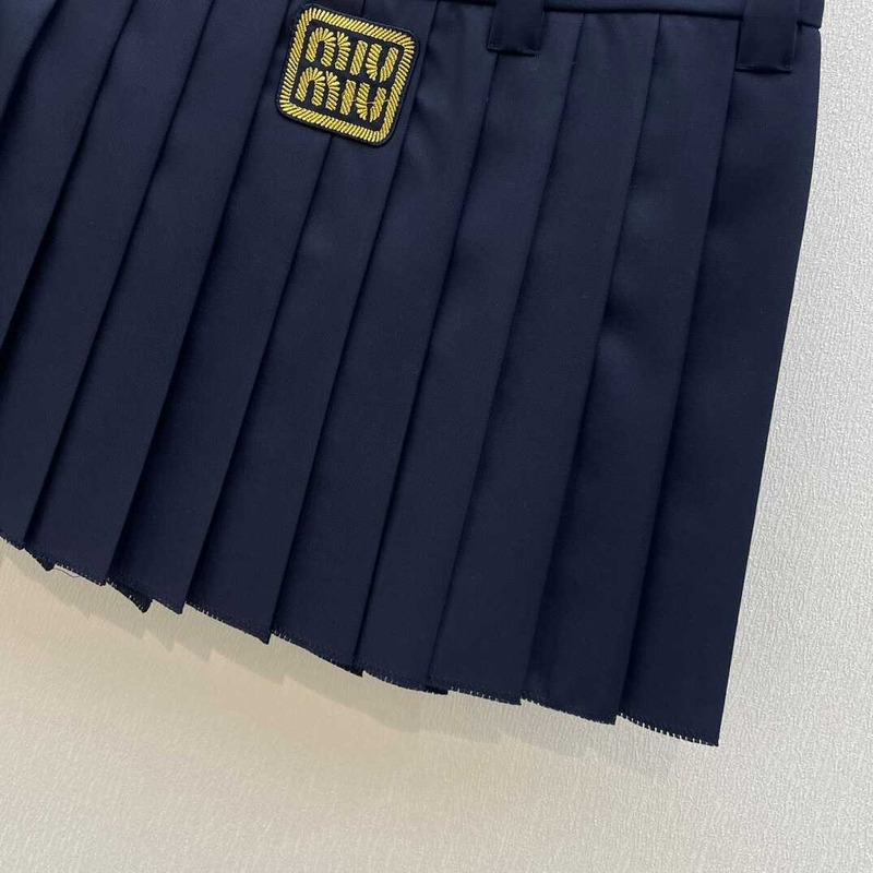 Miu Miu Mini Skirt Navy Blue