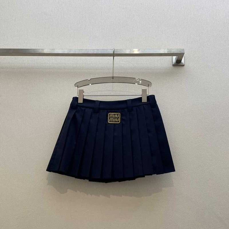 Miu Miu Mini Skirt Navy Blue
