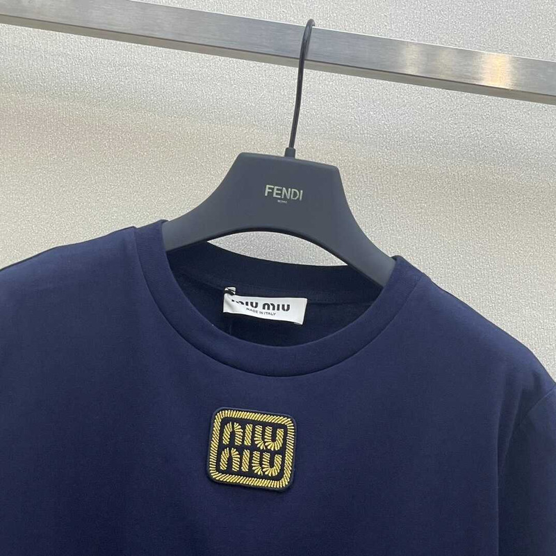 Miu Miu T-shirt Navy Blue