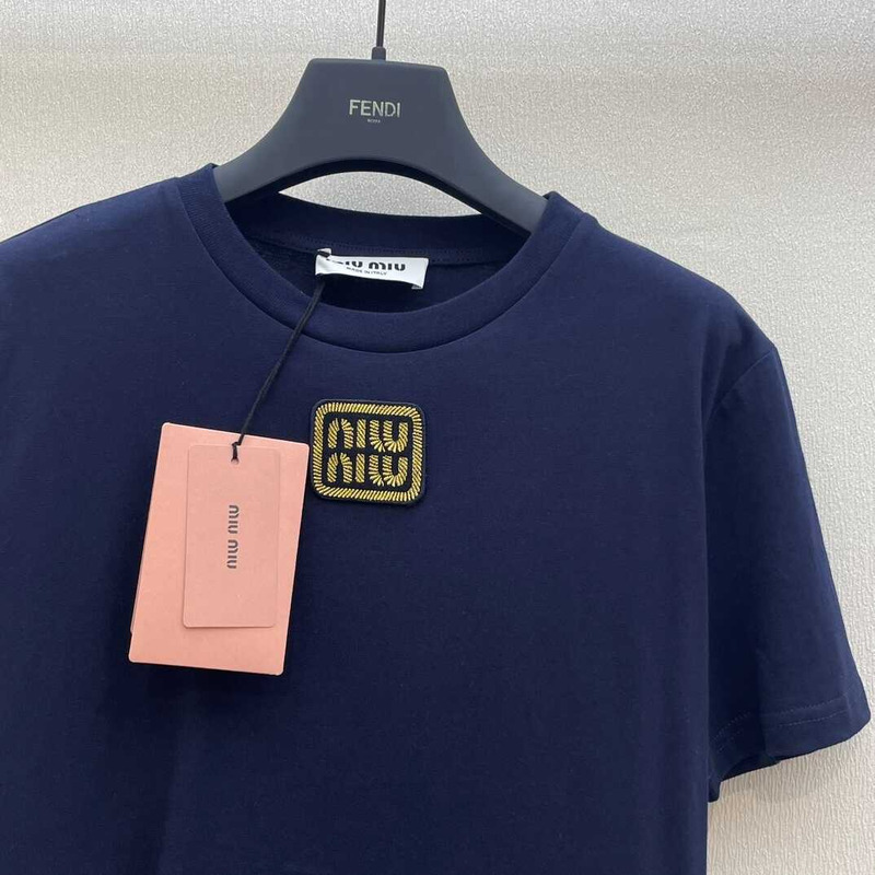 Miu Miu T-shirt Navy Blue