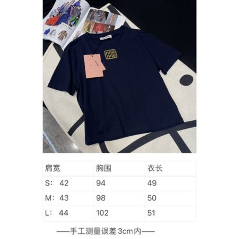 Miu Miu T-shirt Navy Blue