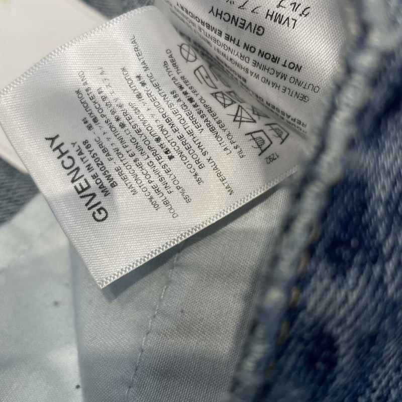 Givenchy Straight-Leg Distressed Jeans Blue