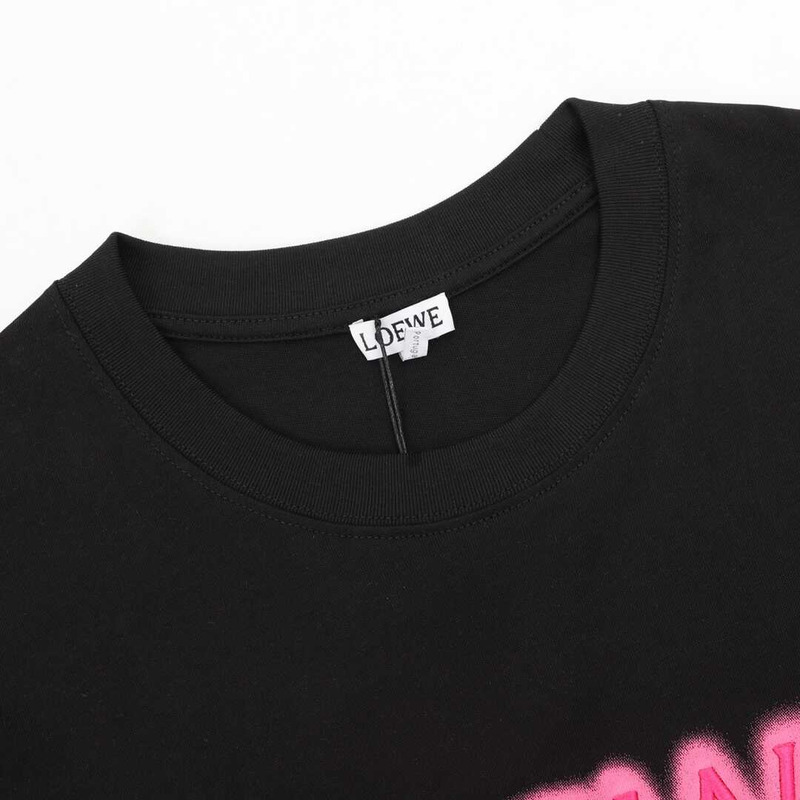 Loewe Neon T-shirt Black/Fluo Pink