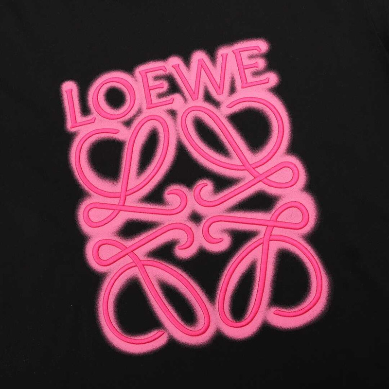 Loewe Neon T-shirt Black/Fluo Pink