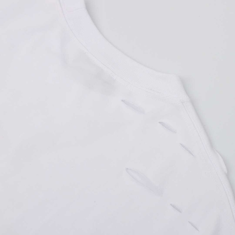 Ba*len*cia*ga caps t-shirt boxy fit in white