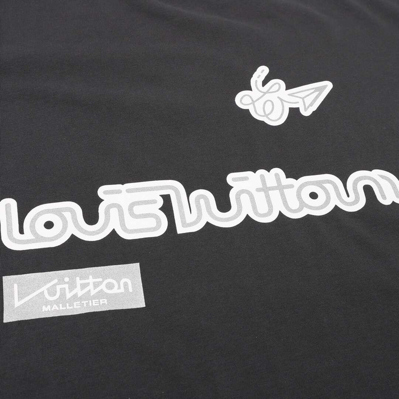 l**is V*t*n cotton t-shirt grey
