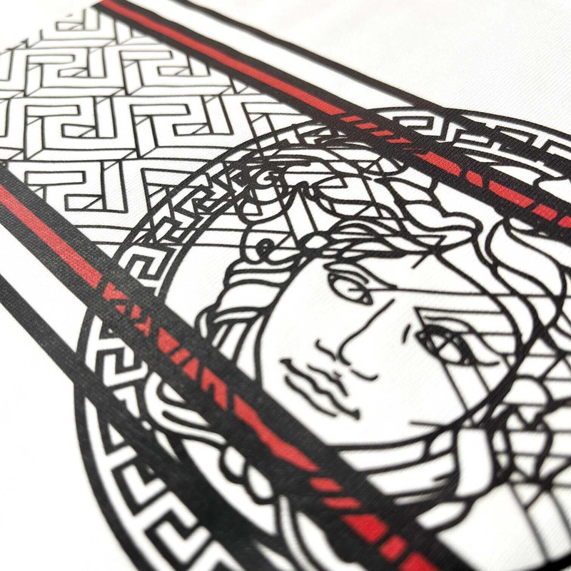 versace medusa F**e printed t-shirt white