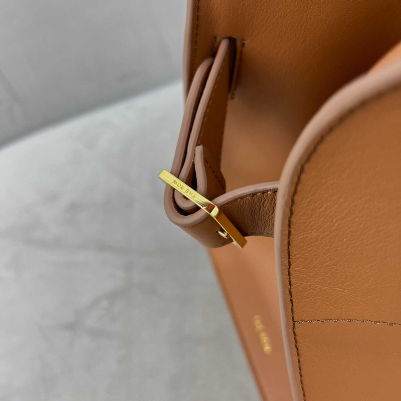 The Row Margaux 15 Air Bag in Calfskin Leather Brown