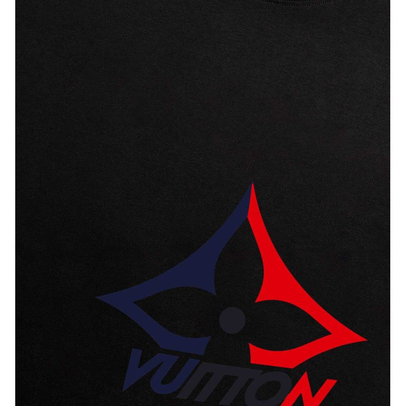 l**is V*t*n short-sleeved cotton knitted crewneck black