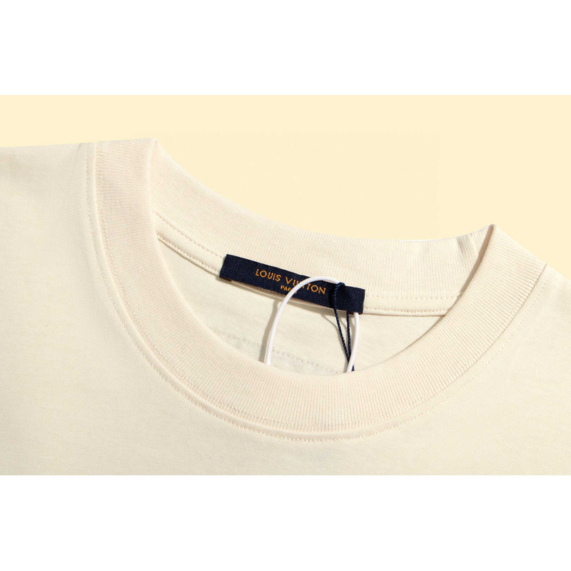 l**is V*t*n embroidered lv t-shirt beige