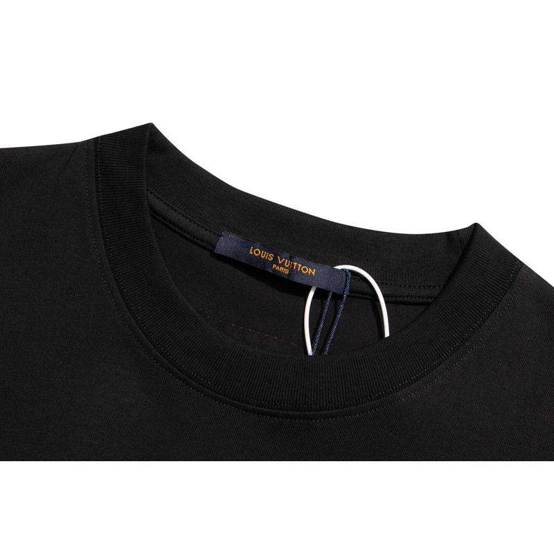 l**is V*t*n graphic lv signature t-shirt black