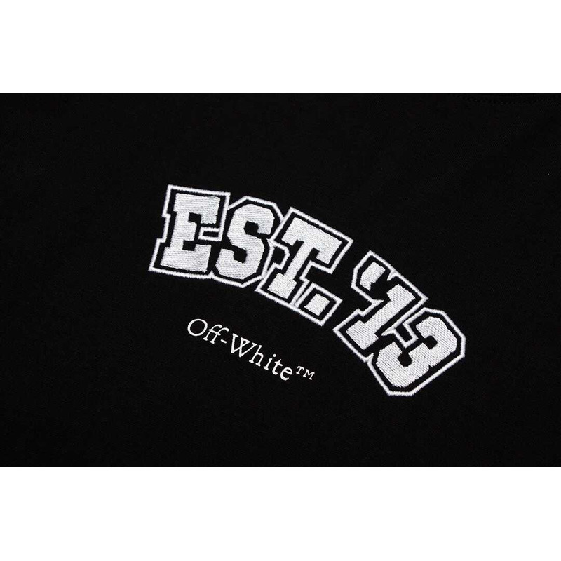 Off White Logic Slim T-Shirt Black