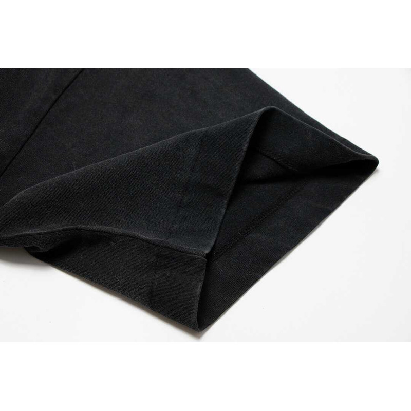 Off White Cotton T-Shirt Black