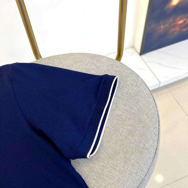 Loro piana Polo Regatta Cotone in Navy Blue