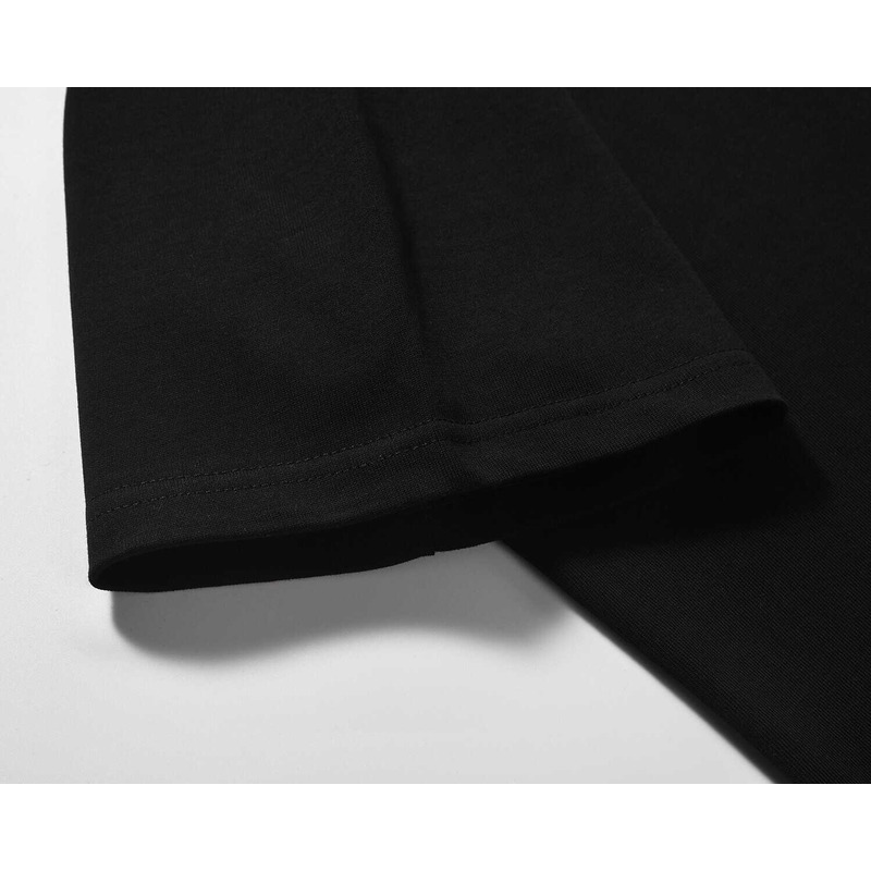 g*u*i & Ba*len*cia*ga t-shirt with print g*u*i front Ba*len*cia*ga back black