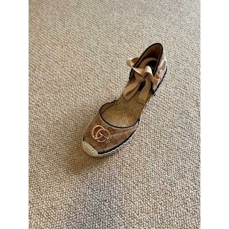 G*u*i gg logo espadrilles heels