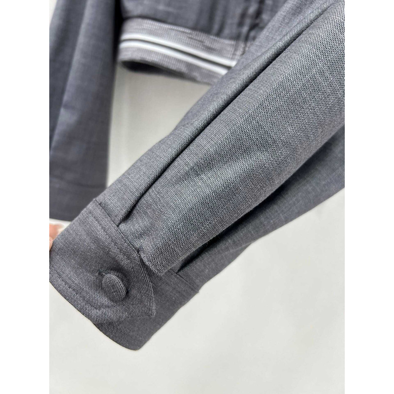 Miu Miu Cropped Jacket And Skrit Grey