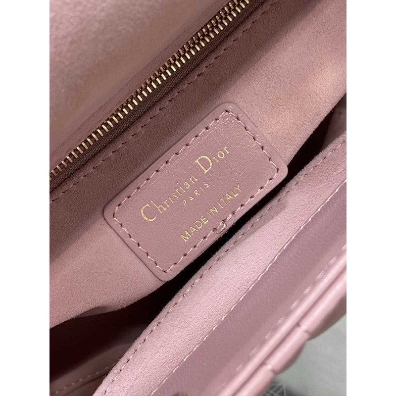 D*or small lady D*or my abcD*or handbag  vintage pink sheepskin vine