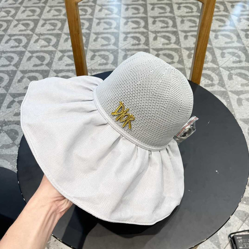 D*or logo bucket hat in white