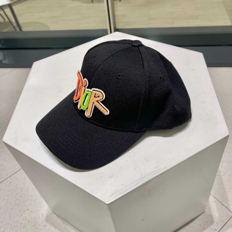 D*or logo baseball cap in black