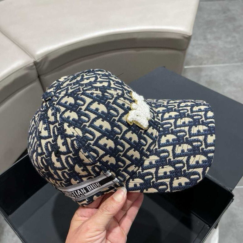 D*or logo oblique print cap