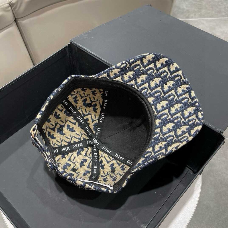 D*or logo oblique print cap