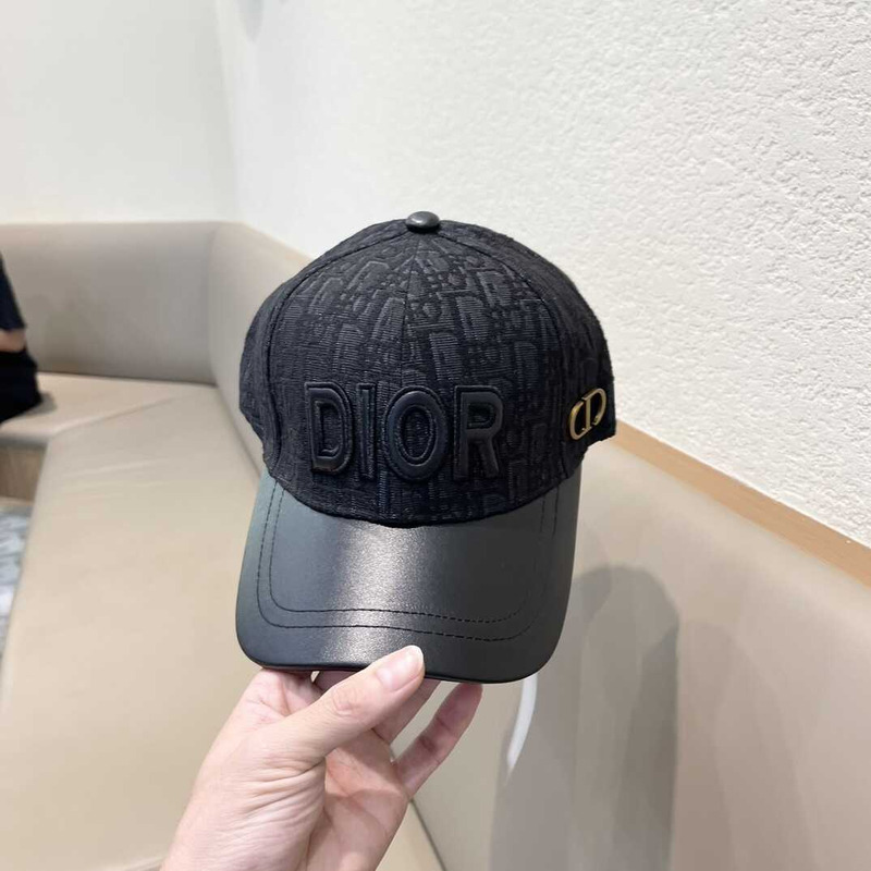 D*or logo oblique print cap