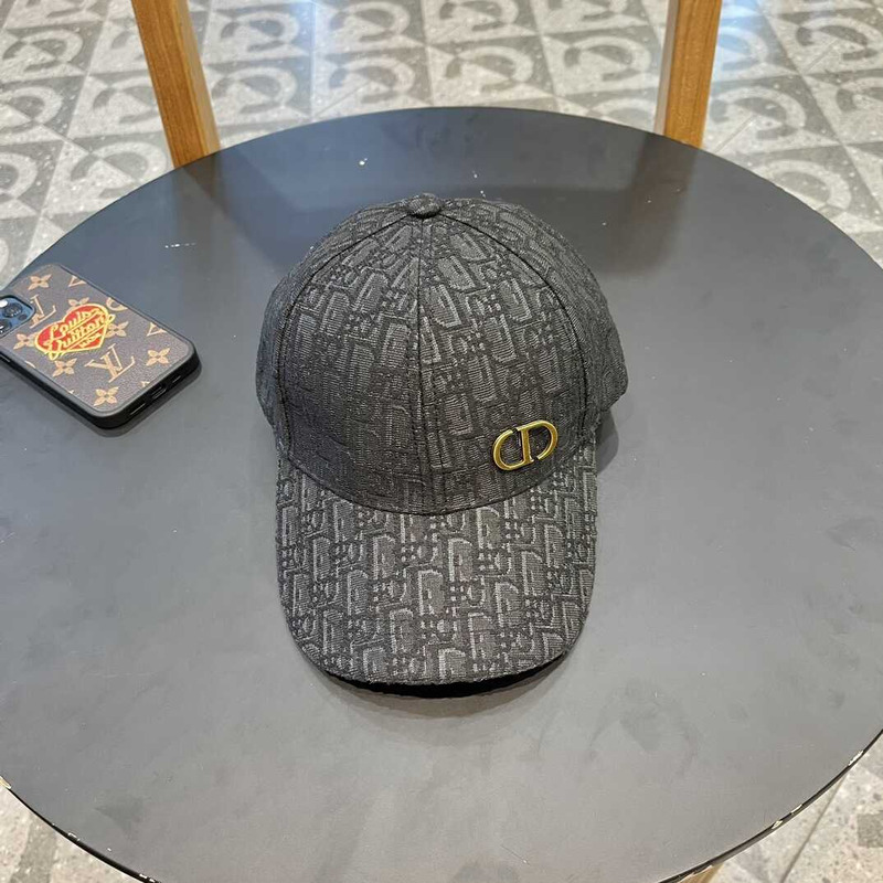 D*or logo oblique print cap