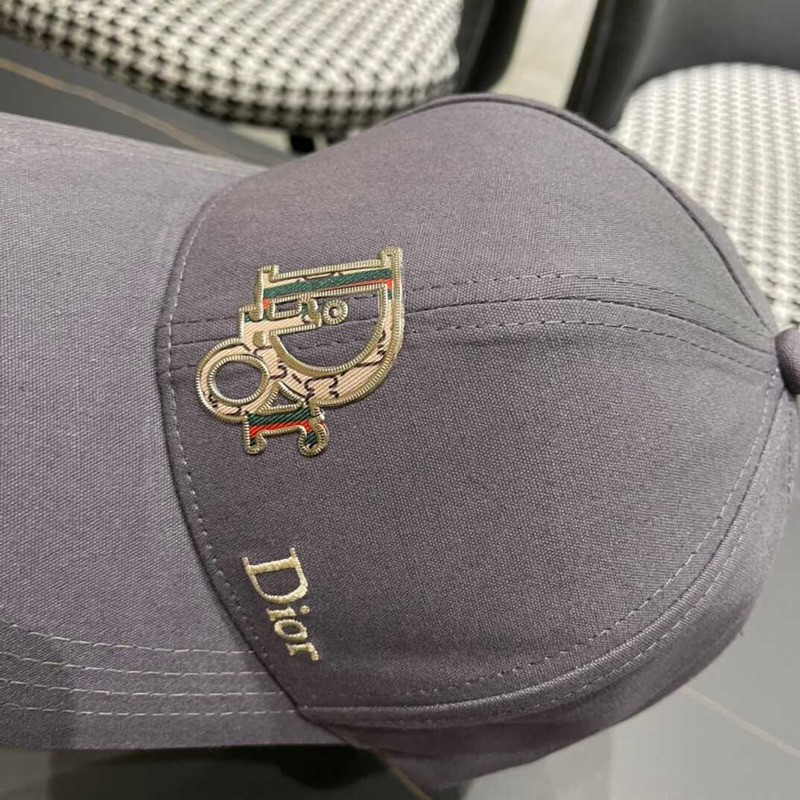 D*or logo oblique print cap