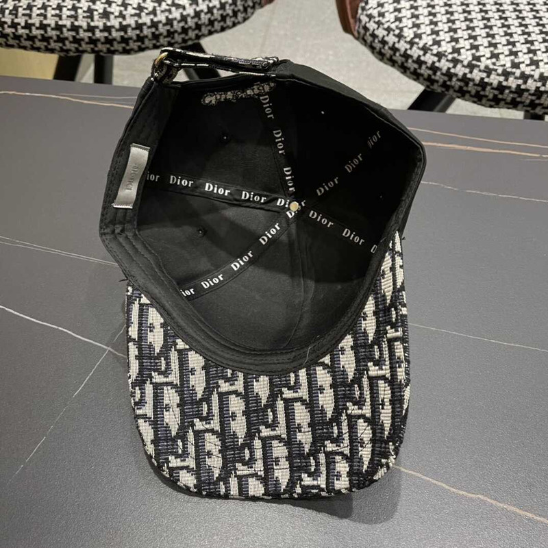 D*or logo oblique print cap