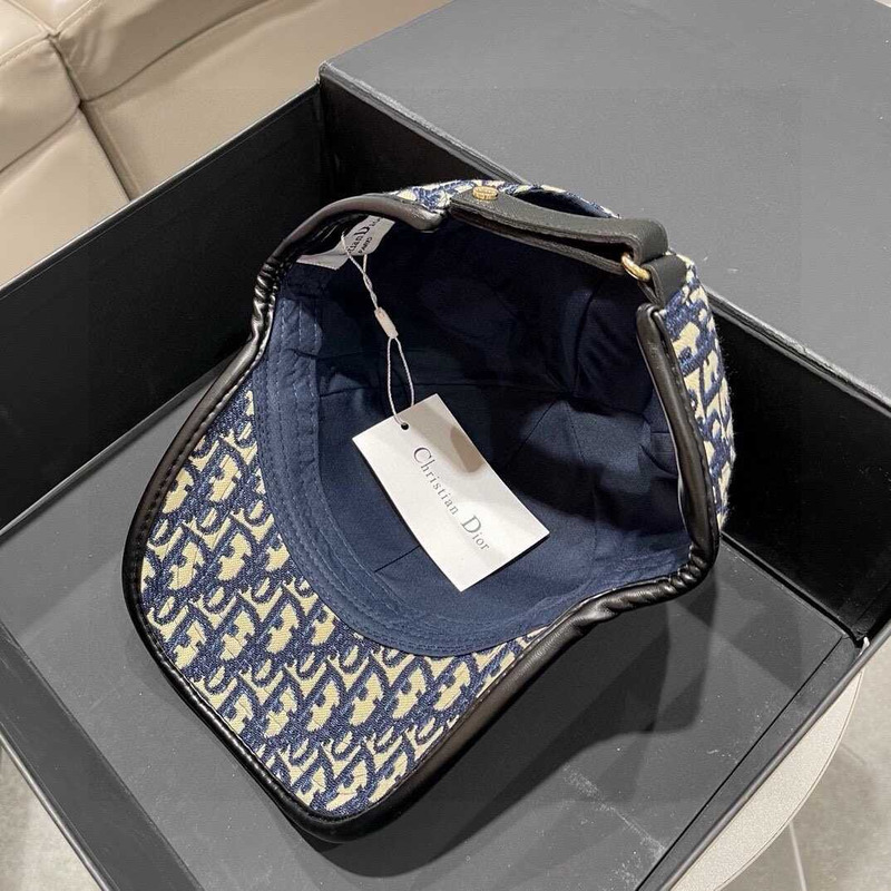 D*or logo oblique print cap