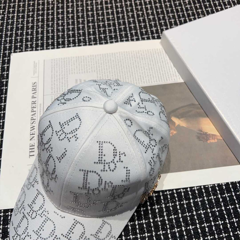 D*or logo oblique print cap