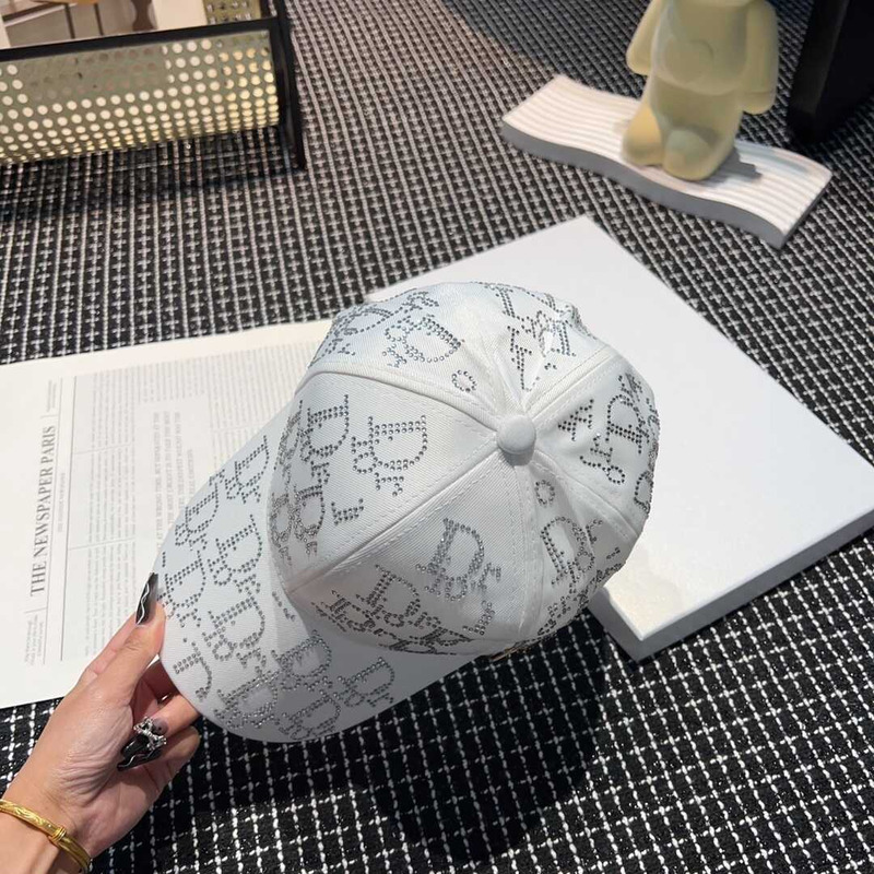 D*or logo oblique print cap