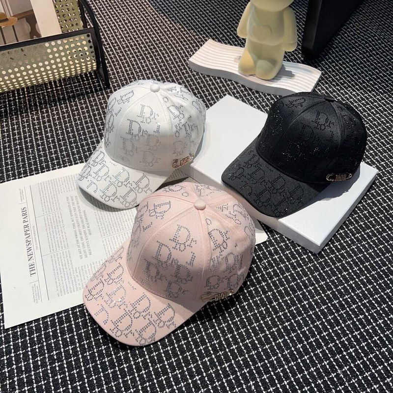 D*or logo oblique print cap