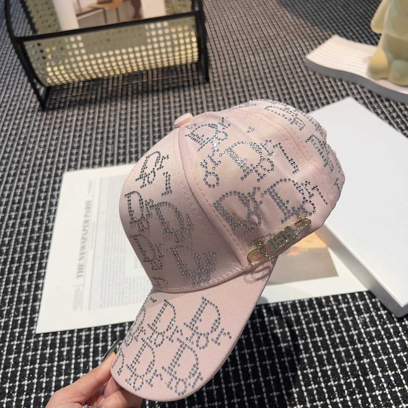 D*or logo oblique print cap