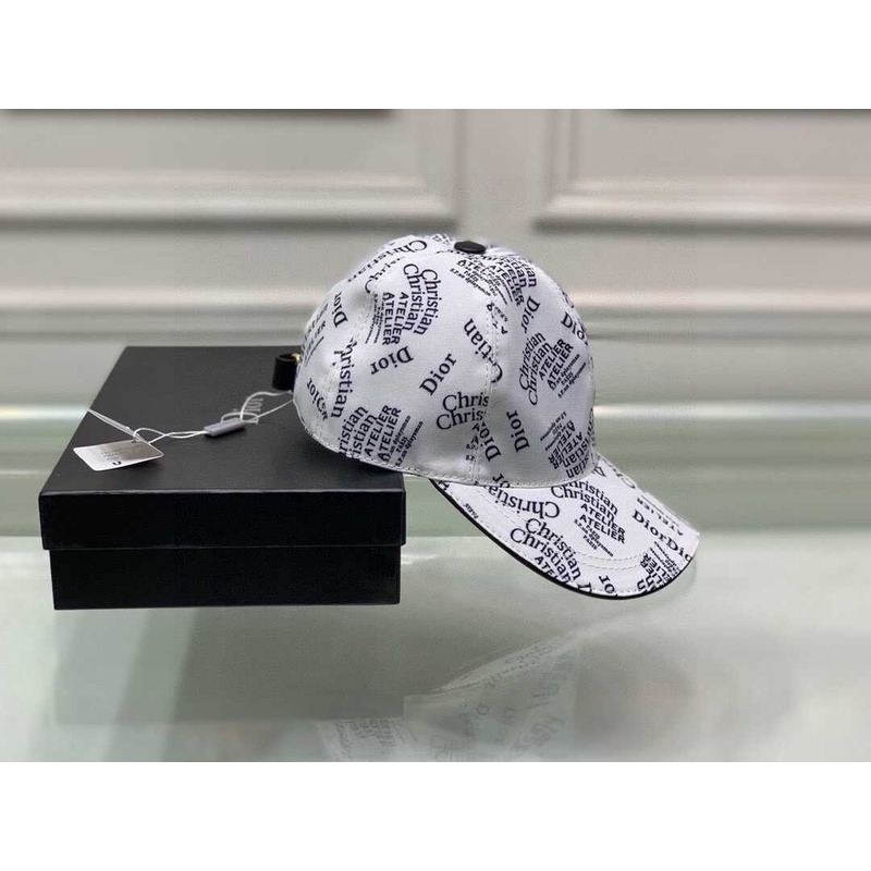 D*or logo oblique print cap