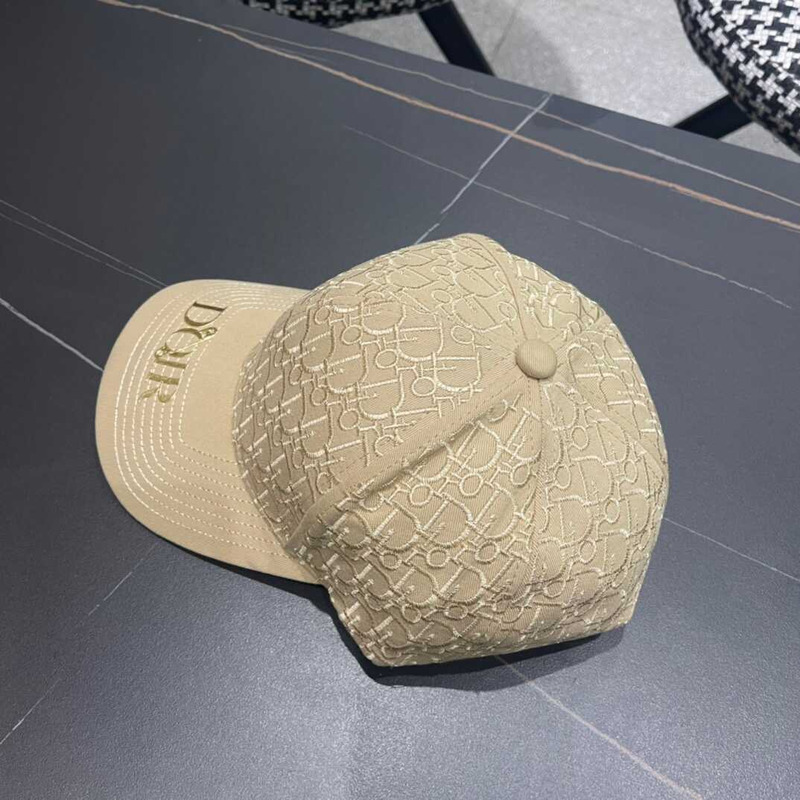 D*or oblique print cap in begie