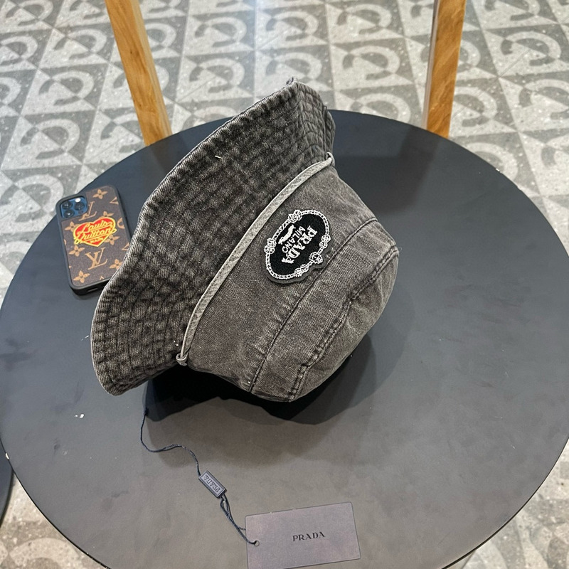 Pra*a denim bucket hat black