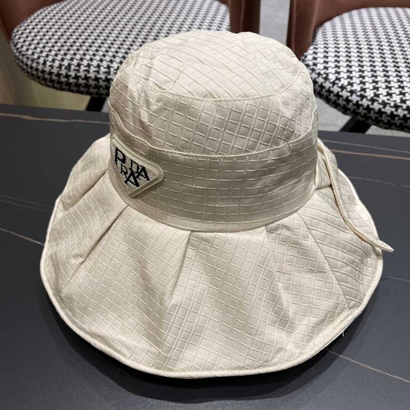 Pra*a wide bucket hat cream