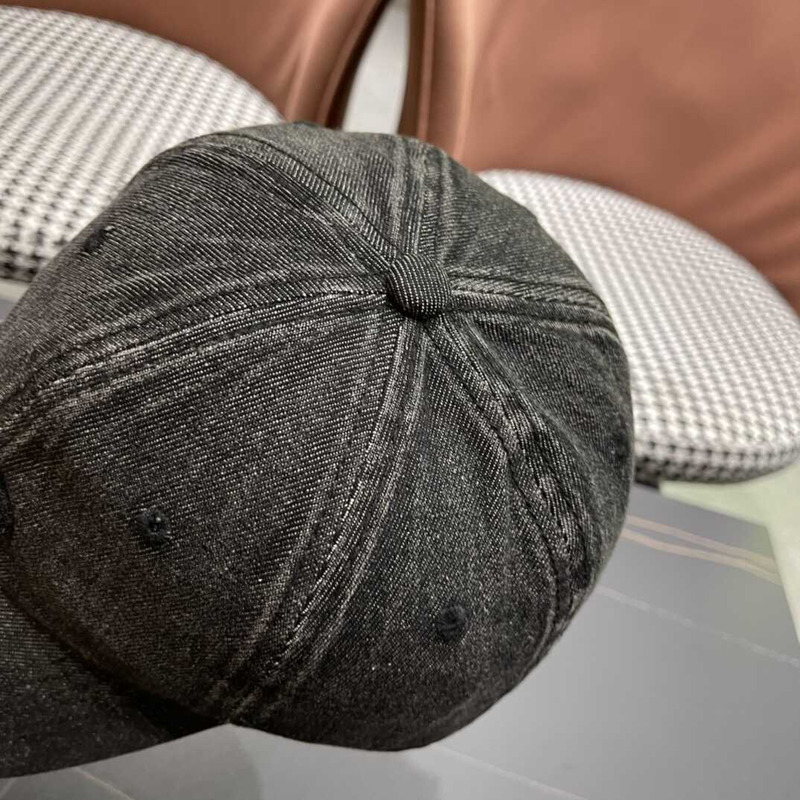 Pra*a denim baseball cap black