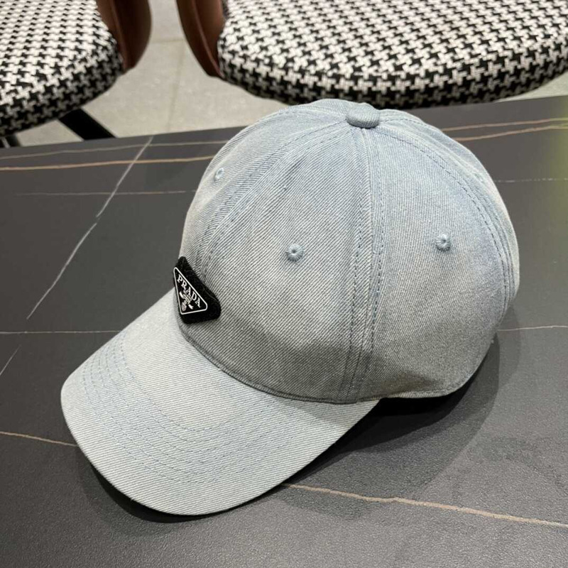 Pra*a denim baseball cap light blue