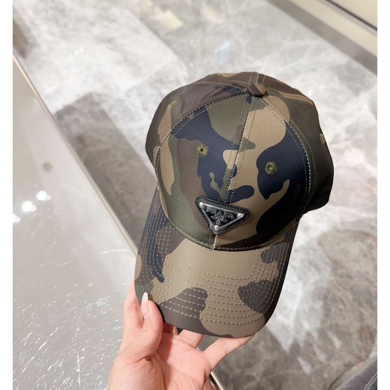 Pra*a re-nylon baseball cap green