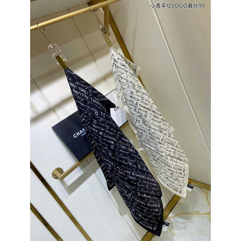 Ch*el square scarf in black