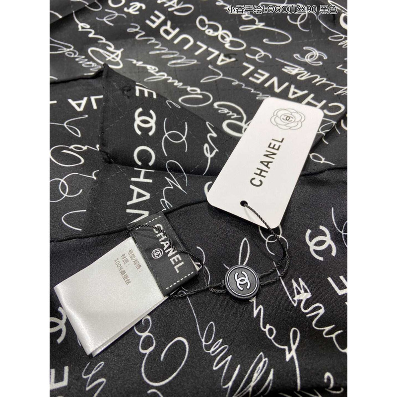 Ch*el square scarf in black