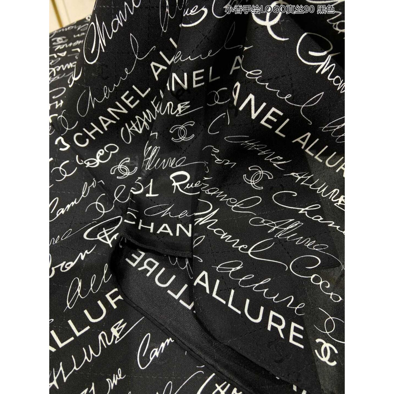 Ch*el square scarf in black