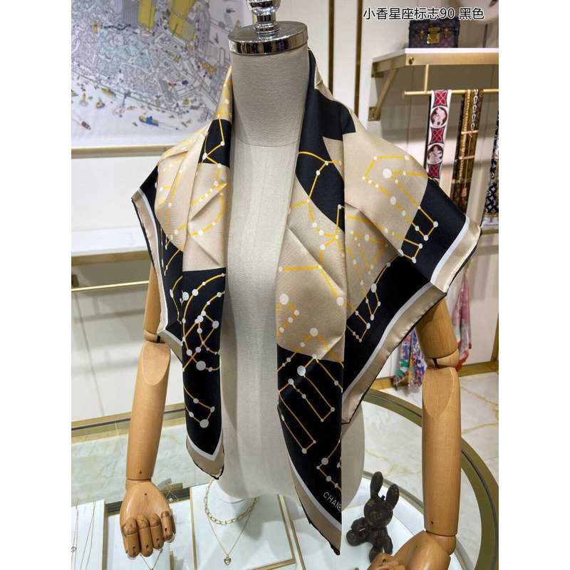 Ch*el square scarf in black
