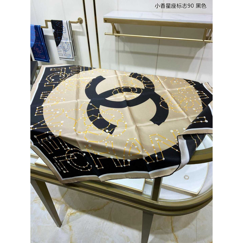 Ch*el square scarf in black